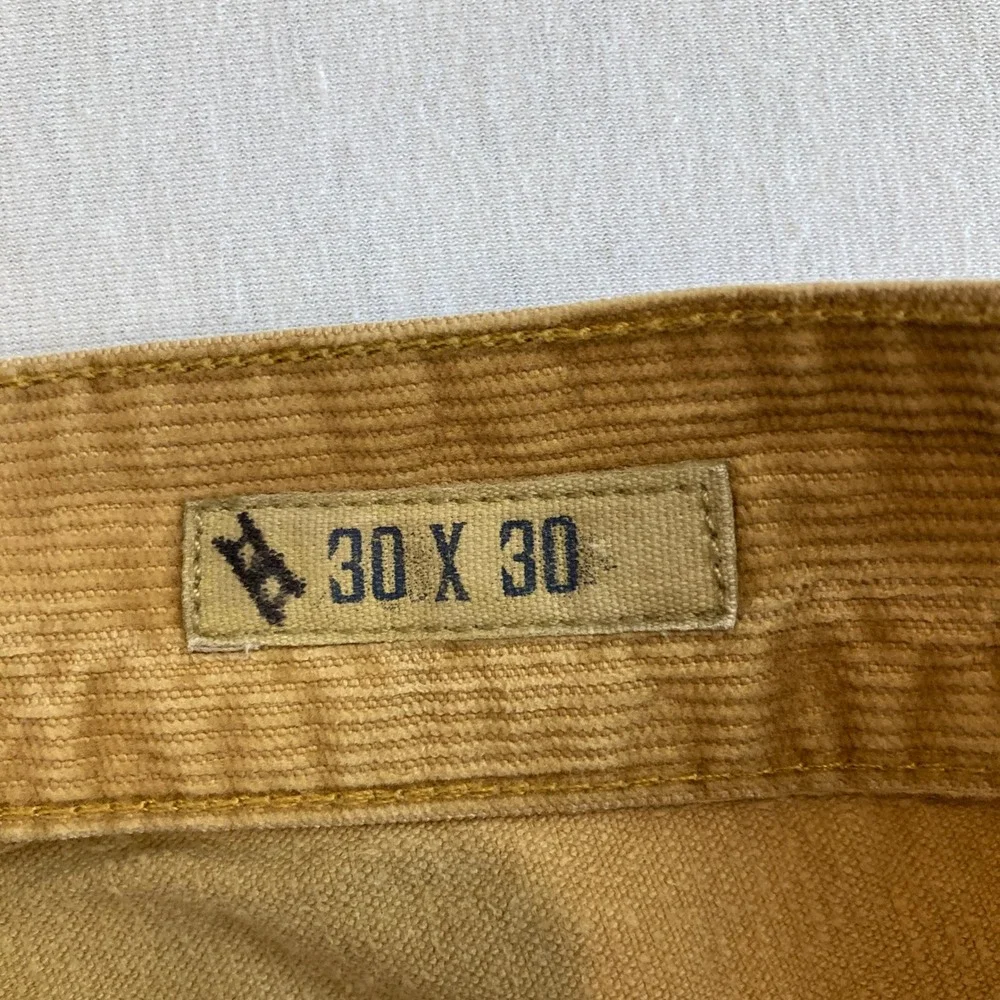 Polo Ralph Lauren Men 30x30 (Fit 29.5x29.5) Corduroy Pants Tan Straight Cotton
